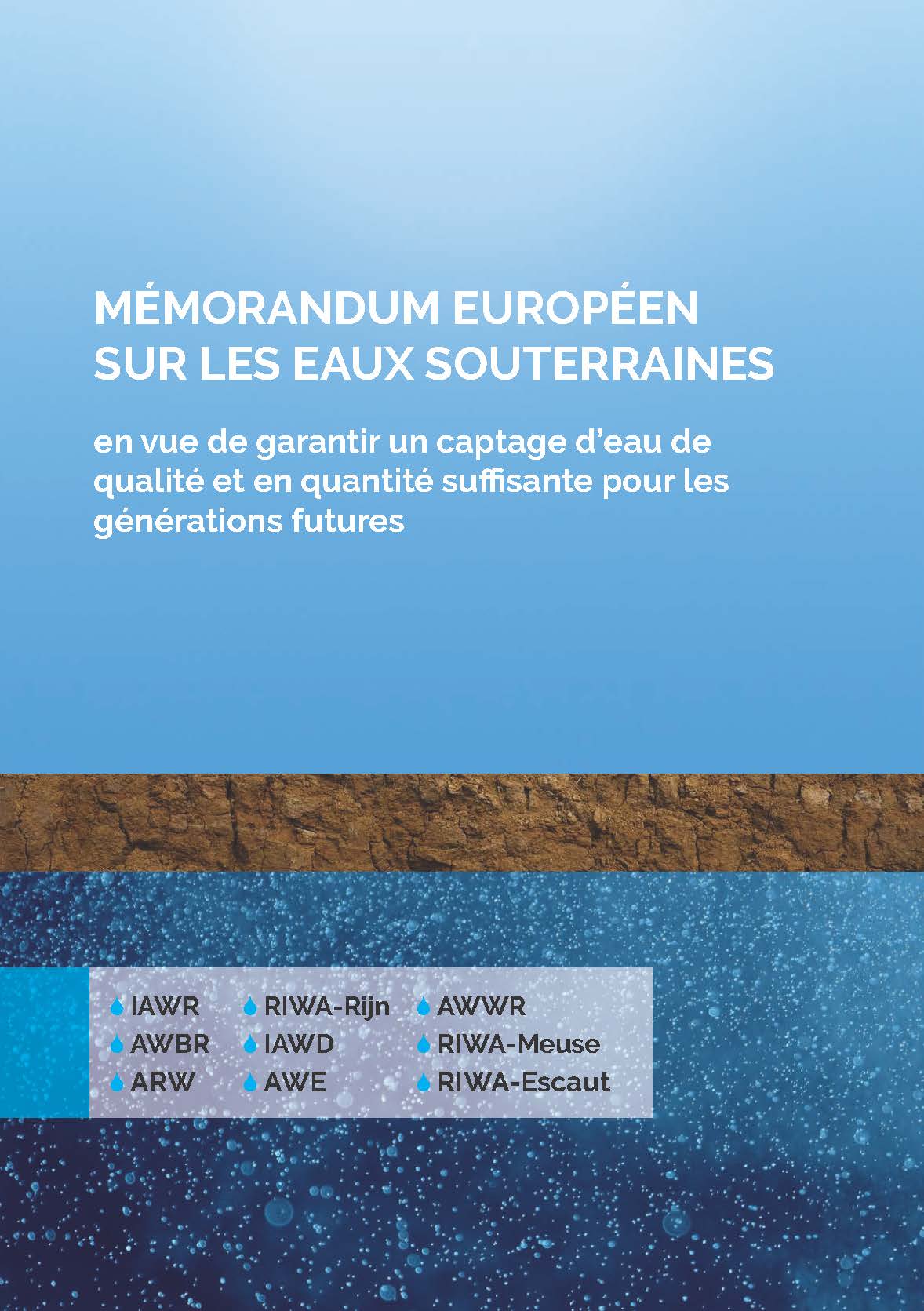 Mémorandum européen sur les eaux souterraines